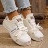 New Women Sneakers Mesh Breathable Platform Sneakers Women Casual Lace Up Outdoor Women Shoes Low Top Sneakers Zapatos De Mujer
