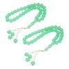 2PCS Tasbih Prayer Beads Portable Plastic Multifunctional 33PCS 12mm Prayer Beads Necklace