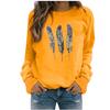  Winter Womens Casual Tops Ladies Print Sweatshirt Blouse Tee Sweater