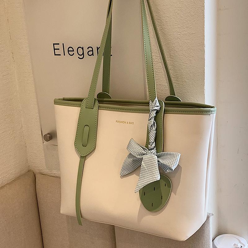 New Women PU Leather Simple Handbags Vintage Ladies Casual Large Capacity Shoulder Bag Fashion Commute