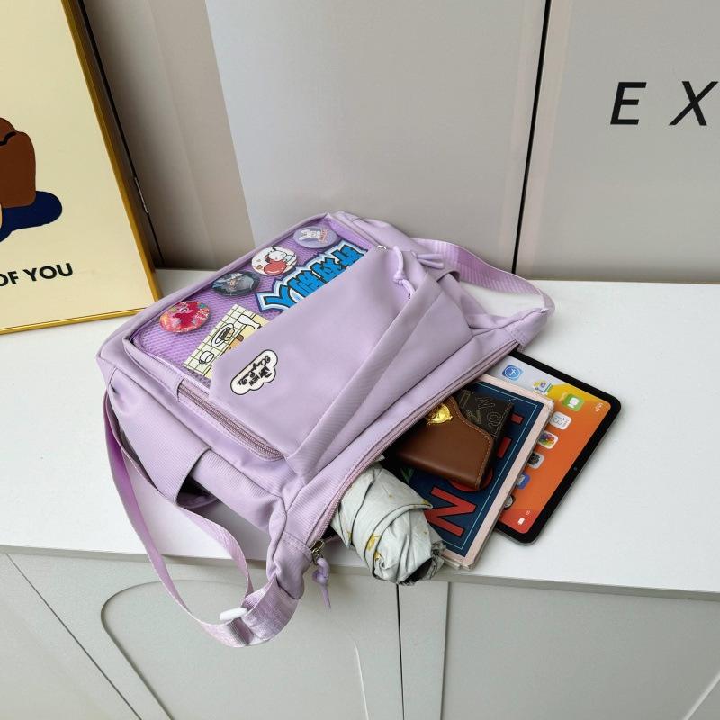 Japanese Pain Bag Women's Bag 2025 New Transparent Shoulder Bag Trendy Versatile Student Messenger Bag Large-capacity Messenger Bag