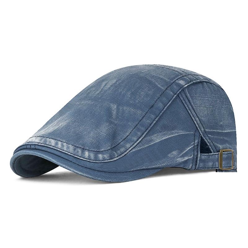 Spring Forward Cap Retro Beret Peaked Cap темно-синий