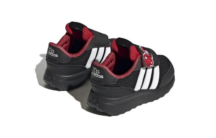 adidas Neo Run 70S CNY AC Abrasion Resistant Low Top Toddler Shoes Black White Red Infant And Toddler IE4262
