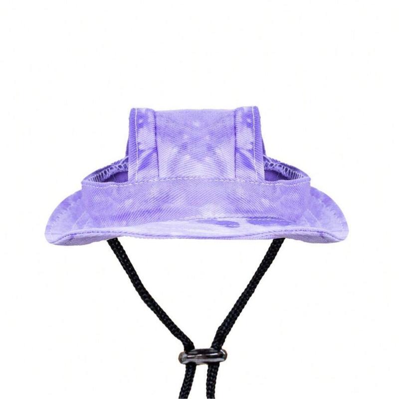 1piece Dog, cat, summer sun protection, cat hat, anti slip adjustable rope buckle, fisherman hat, dog pet supplies