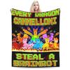 Pătură Caldă Every Dragon Cannelloni Brainrot Pătură Plush de Călătorie Pătură Estetică pentru Canapea Scaun Cearșaf de Pat Flanelă Husă pentru Canapea Pat