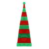Christmas Hat Long Bendable Striped Felt Plush Santa Claus Cap Christmas 60cm