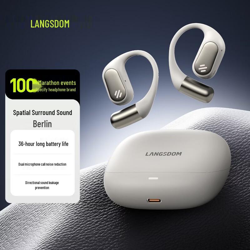 

Lanserton TE09 Open-Ear Sports Ear Hook Bluetooth Headphones