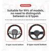 Xiaomi Anti-Slip Sweat-Absorbent Car Steering Wheel Cover Universal Ultra-Thin All-Season Suede Nappa Automotive Interior Accessories