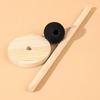 Wood Hair Elastic Organizers Multifunctional Desk Storage Rack Nonslip Base for Hair Accessories and Stationery Supplies