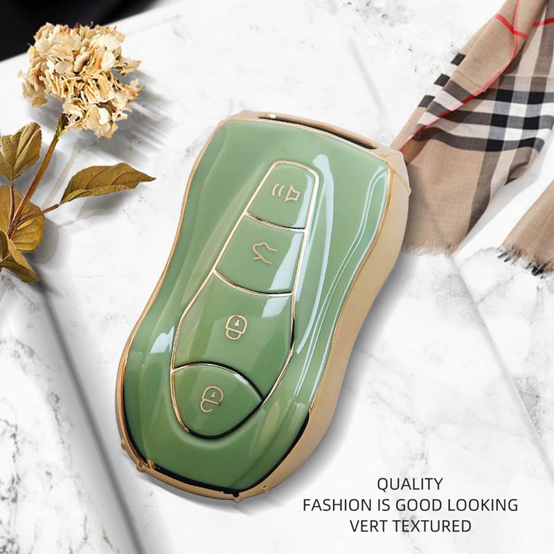 

Роскошный чехол с дистанционным ключом Golden Edge для Geely Azkarra FY11 Atlas Pro, новый Emgrand GS X6 SUV EC7, брелок для автомобиля C Only Key Case