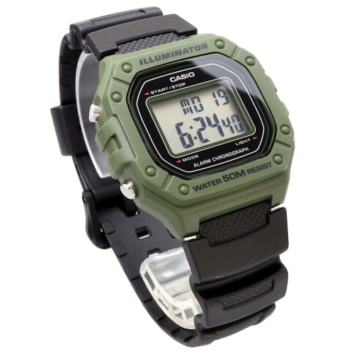 Casio Hodinky STANDARD DIGITAL W-218H-3A Pánské Dámské Levné Casio Levná cena Khaki Černá Černá