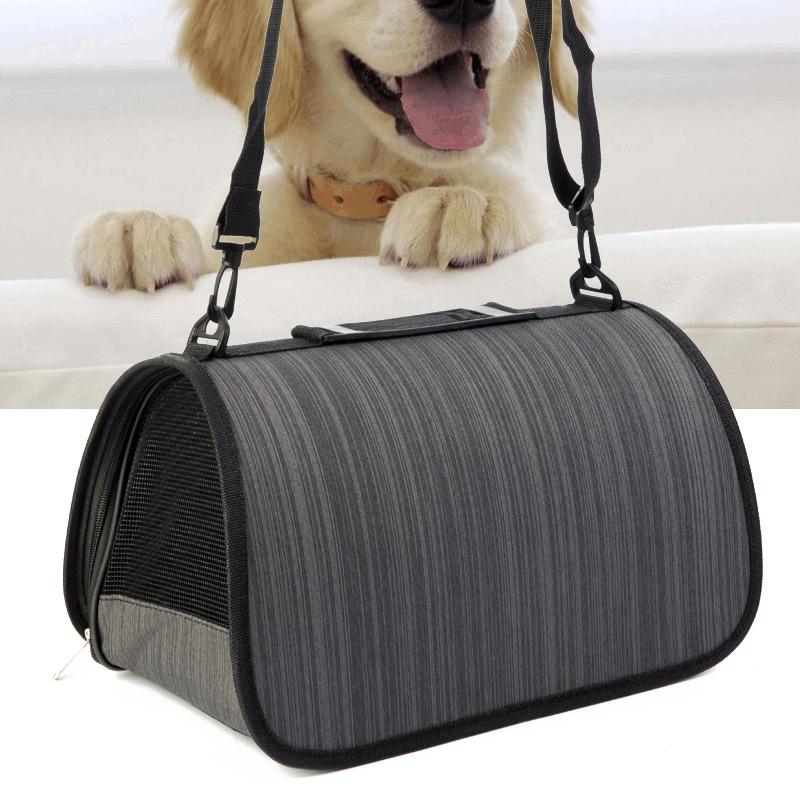 Breathable Pet Travel Bag: Hard Board Single Shoulder Carrier for Dogs & Cats