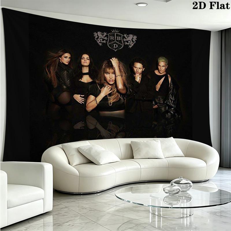 RBD Band Wall Tapestry Aesthetic Wall Hanging Printed Fabric Blanket Decorative Tapestries for Bedroom Living Room Home Decor
