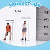 1:64 Girl Models Diorama Scenery Realistic Tiny People for Train Layout Fairy Garden DIY
