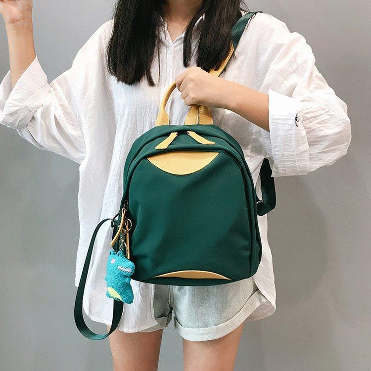 Backpack Lightweight Backpack Contrast Color Small Fresh Student Schoolbag Cute Girl Class Bag