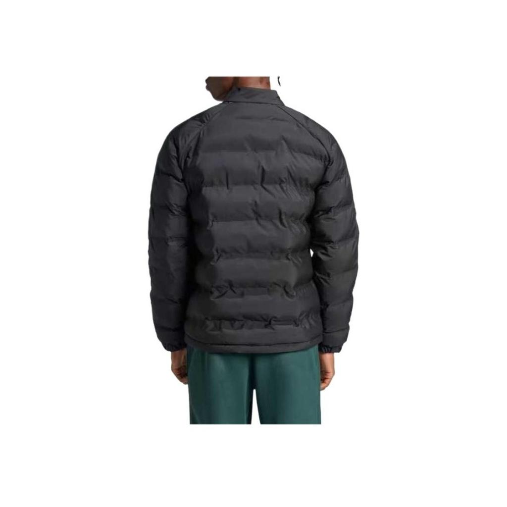 Adidas Originální SST Jednobarevný Vzor Loga Outdoorová Ležérní Sportovní Teplá Bunda na Zip se Stojáčkem Pánská Bunda Černá IZ1841