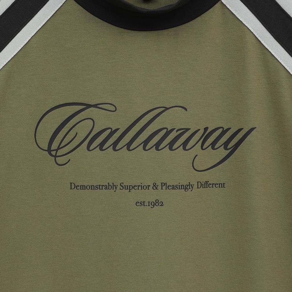 Callaway Short Sleeve Mock Neck Shirt Golf C25134203 LL Women's (Stretch) / / 1180_Khaki