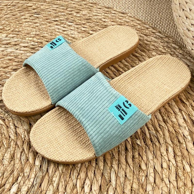 

Новые летние повседневные женские льняные тапочки 40 светло-зеленый