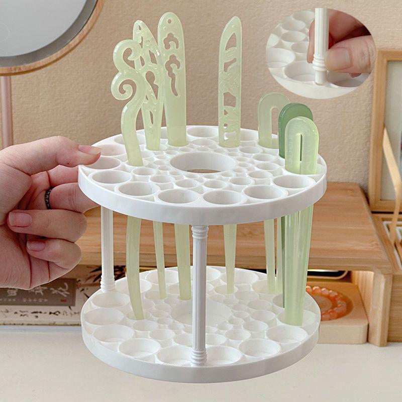 45 Hole Hairpin Storage Box Multifunction Large-Capacity For Make-Up Brush Storage Box Table Organizer Jewelry Display Stand