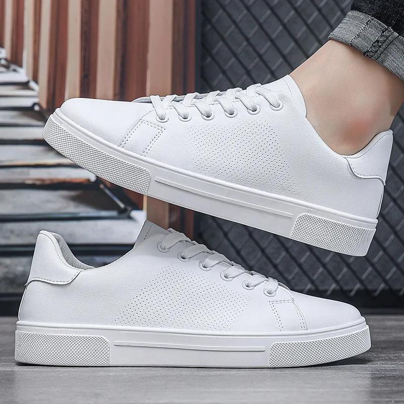 Spring Leather Casual Men's Shoes Fashion Mens Flats Comfortable Soft Mens Walking Shoes Male Sneakers Para Hombre