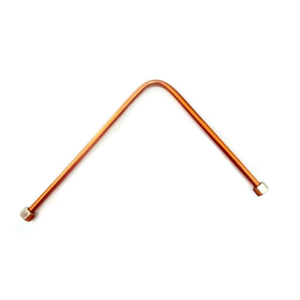 1Pcs New 10*450mm 10*550mm Air Compressor Exhaust Tube G3/8" Hex Nut Aluminum Connecting Pipe Air Line Hose Air Compressor Parts