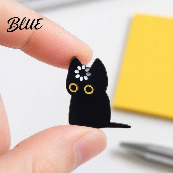 Animal Brooch 2/3Pcs Pin Black Cat Design Lapel Decorative Badge
