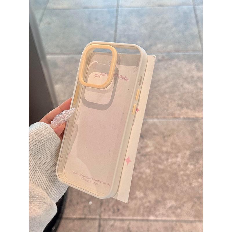 

Dual-Color Silicone Frame Case for iPhone 13/15 Plus/16 Pro/17 Pro Max Apple 14 Pro Max