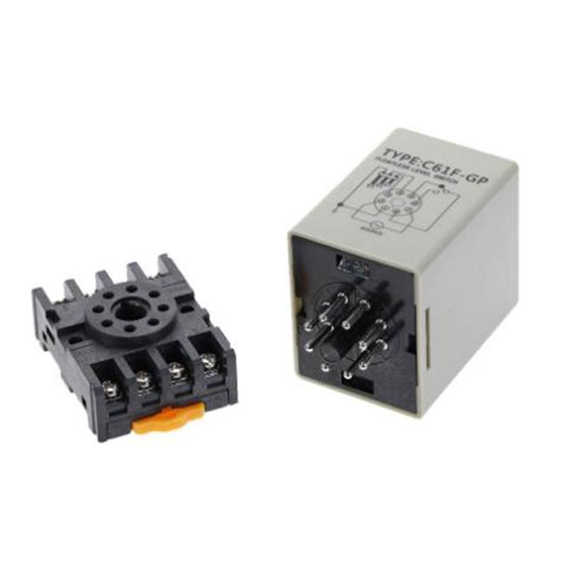 Relais de niveau C61F-Gp Ac220V Contrôleur de niveau de commutateur de niveau sans flotteur avec base