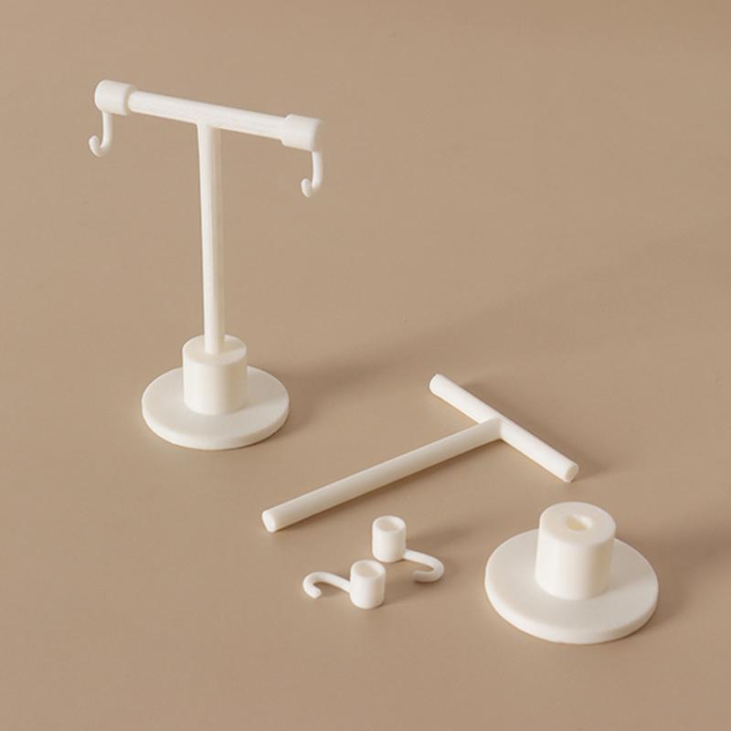 1/12 Dollhouse Miniature Clothes Rack Upright Towel Rack Model Dollhouse Furniture Decoration Dolls House Bathroom Ornament