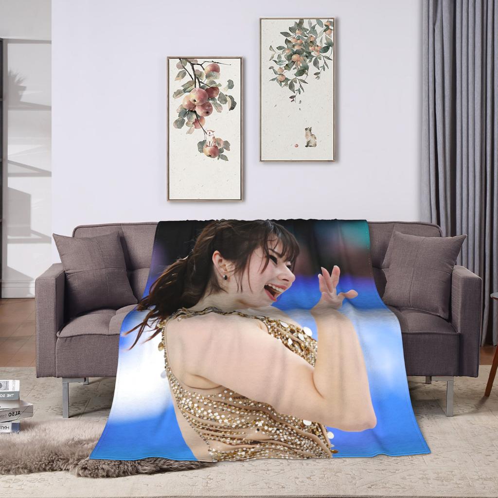 Alysa Liu Blanket Winter Soft Cozy Throw Blanket For Adults Outdoor Flannel Bedspread Bed Cover
