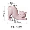 Cat Shape Flower Pot Porcelain Succulent Planter Mini Flower Vase Desktop Ornament Porcelain Vase For Gardening Potted Planters