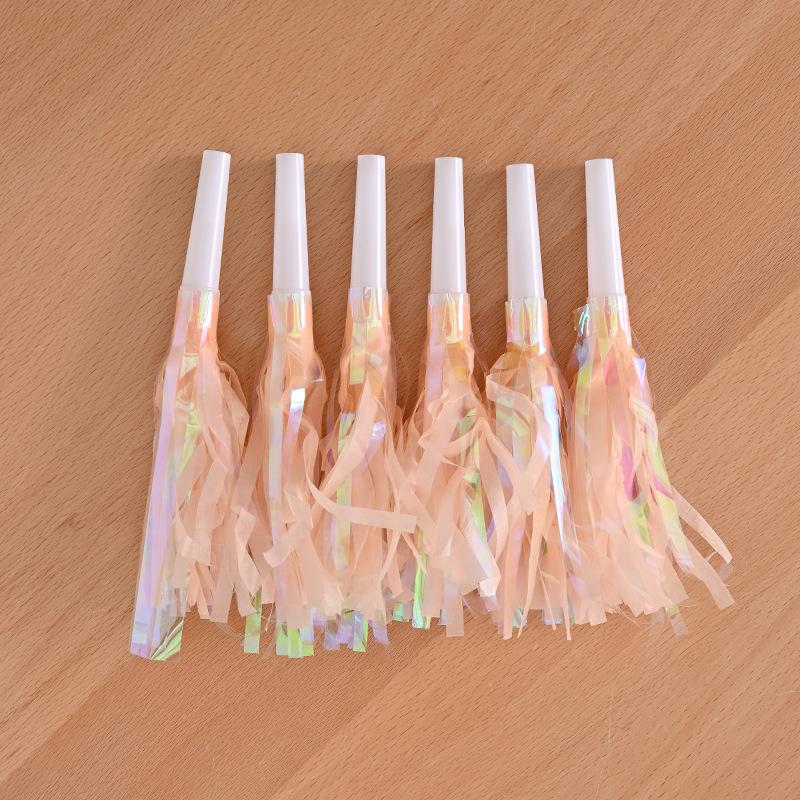 6pc Blowing Dragon Toys Party Tassel Birthday Party Wedding Decoration Festival Party Atmosphere Party Party Horn Cheering Props