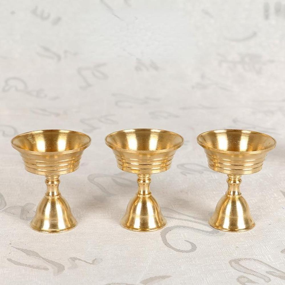 1PC Kerzenhalter Kupfer Butter Lampe Halter Lange Lampe Kerzenhalter Setzen Kerze Kupfer Tasse Wohnkultur
