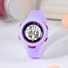 CE49 Trendy Student Watch Children's Watch Fashionable Night Light Waterproof PU Strap Pinhole Electronic Watch