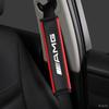 REE4   2pcs Car Seat Belt Shoulder Protector Cover Auto Accessories For Mercedes Benz AMG CLE CLA GLB GLS GLA GLE A B C E Class Sticker