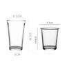 A 360ml 365ml Simple Transparent Tall Glass Juice Water Cup A Student Breakfast Milk Cup A Latte Cup A Flip Cup A Drinking Cup