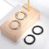 2025 Elegant Titanium Steel Hoop Earrings: French Style Elf Ear Cuff