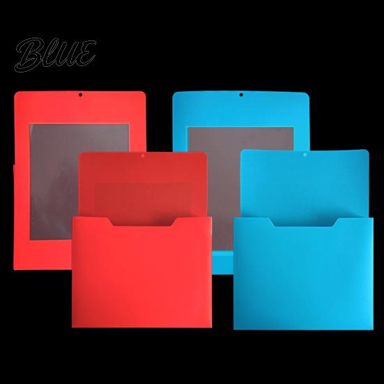 Magnetischer Datei-Halter Halter mit großer Rückwand zum Aufhängen Kunststoff Dokumententaschen-Organizer A4 Papier-Organizer-Etui für Whiteboard Kühlschrank