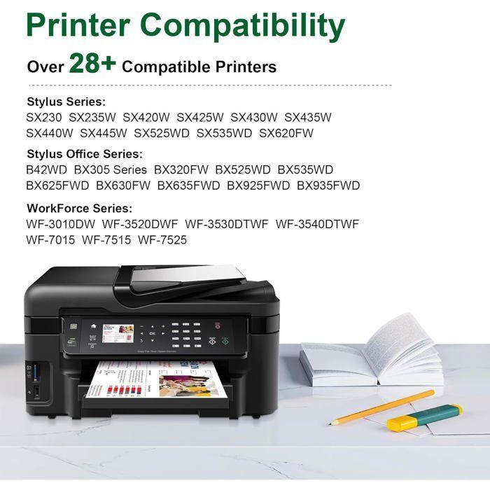 Cartouche Imprimante - TRAHOO - T1295 - 15 Cartouches - Compatible Epson - Haute Qualité