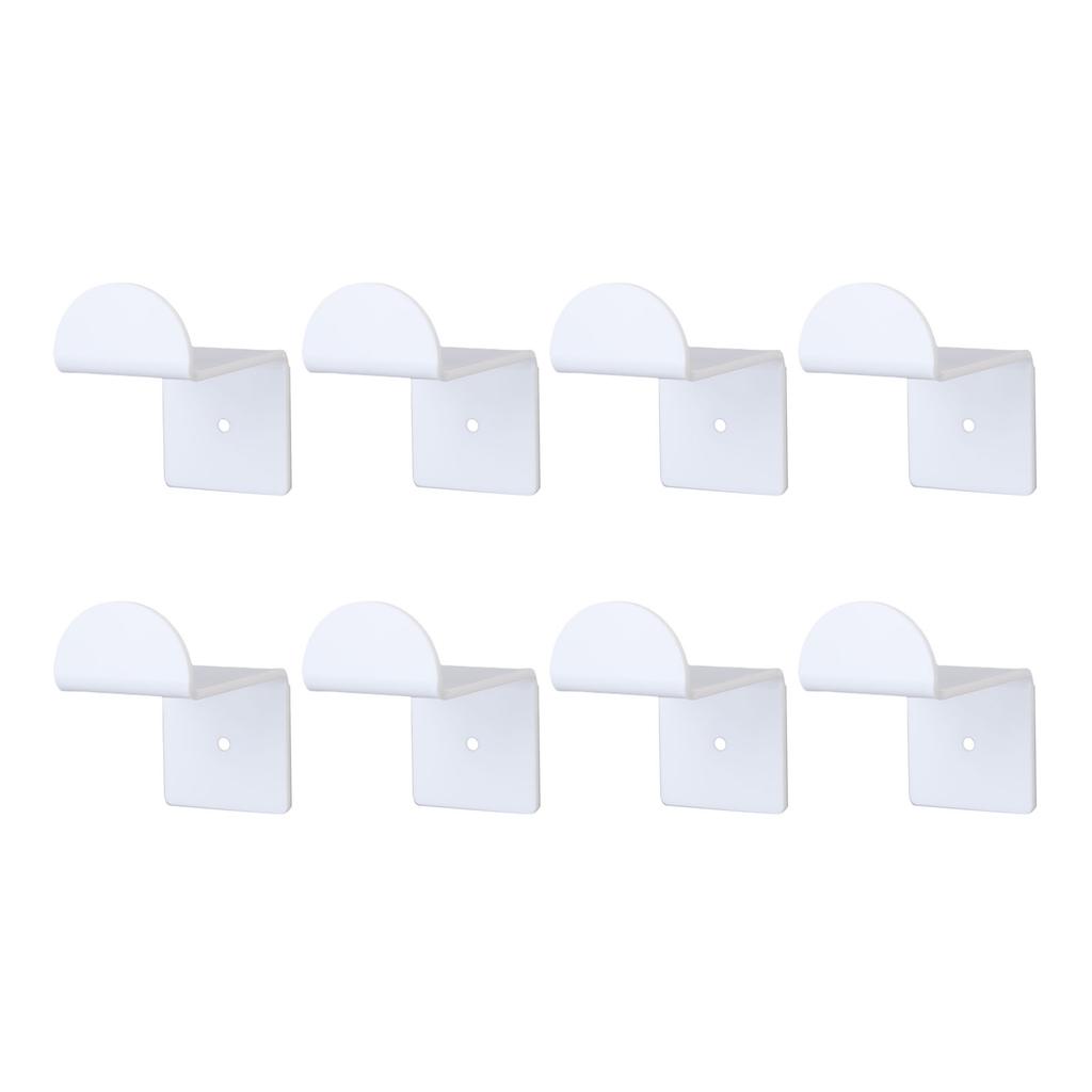 8PCS Hat Hooks for Wall 2.8 Inch Acrylic Baseball Cap Holder Wide Brim Hat Hanger Organizer with Adhesive for Room Decor