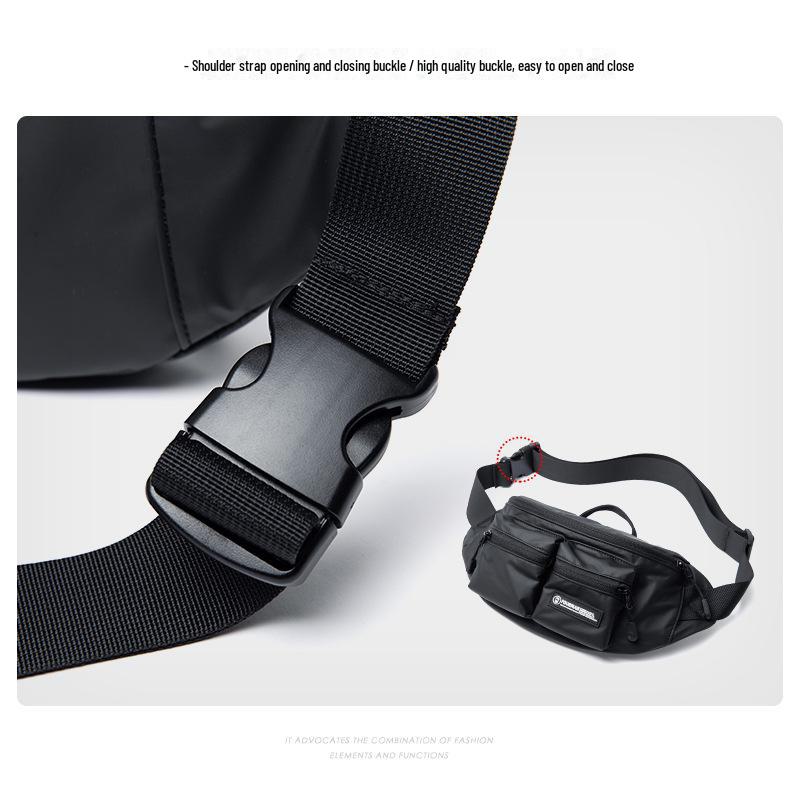 Trendy Men's Lightweight Messenger Bag - Motorcycle Riding Chest Bag & Commuter Backpack
