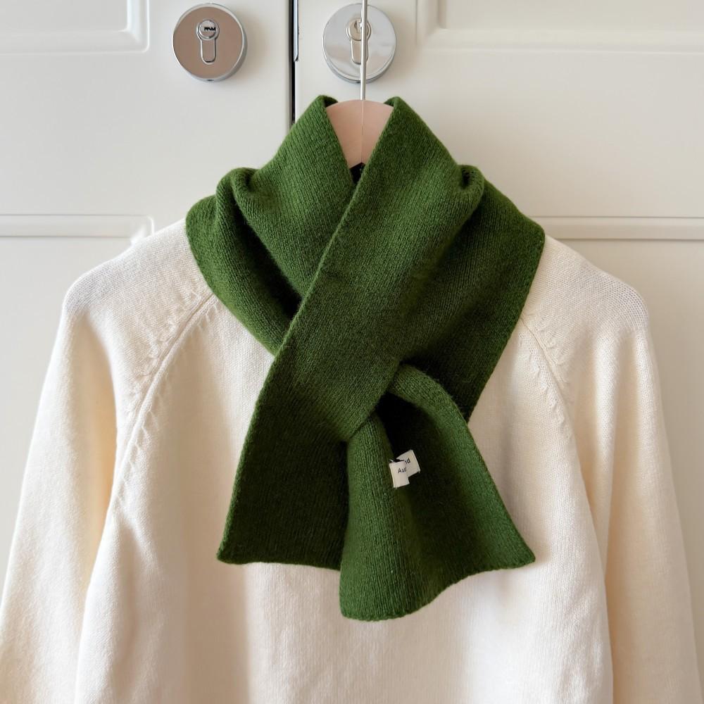 Homemade Australian 111% All-wool Cross-scarf Small Scarf Women's Autumn and Winter Atmosphere Neck Protection Lazy Scarf