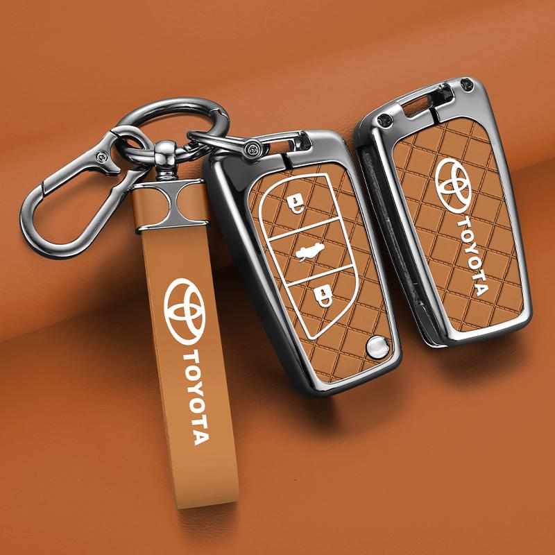 OFWP3 For Toyota Auris Corolla Avensis Verso Yaris Aygo Scion TC IM 2014 2015 2016 Key Bag New Zinc Alloy Car Remote Key Case Cover