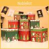 Charming Paper Christmas Gift Boxes Set Of Three Ideal For Supermarket Displays