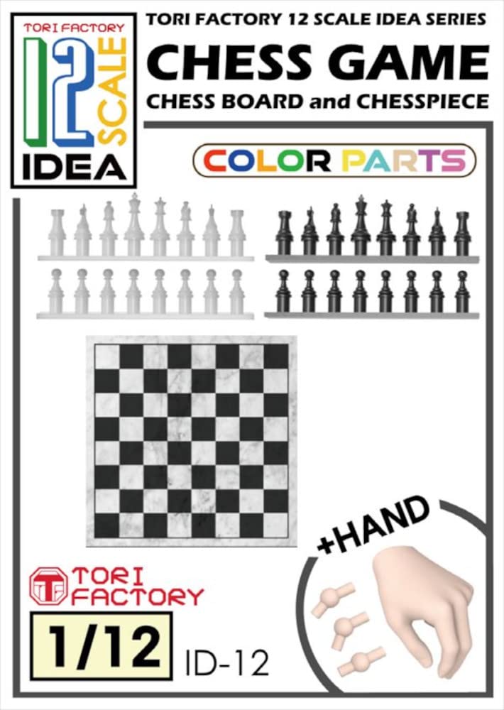 Tri Factory IDEA Series Figure Chess Game Set with Resin Spare Hands Resin Kit Molded Color 1/12 ID-12