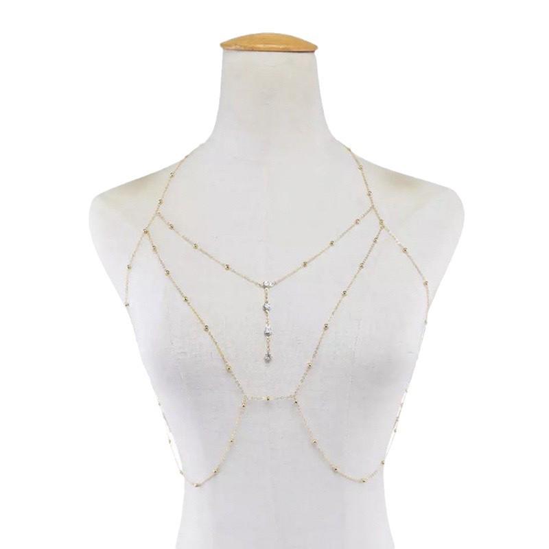 Elegante Catena da Corpo Clavicola - Gioiello Sexy e di Alta Gamma per un Look da Ragazza Hot