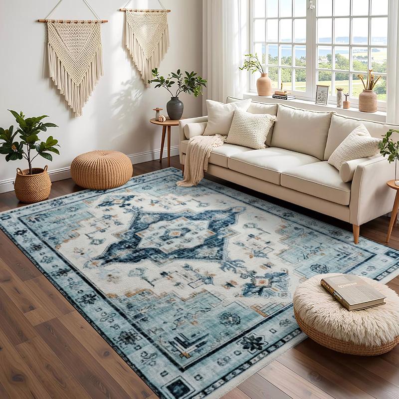 

RAKKS Green Area Bohemian Crystal Velvet Anti Slip Carpet For Living Room,Floor Bedroom Big Size Rugs,Sofa Mats,Home Decoration 40x60cm
