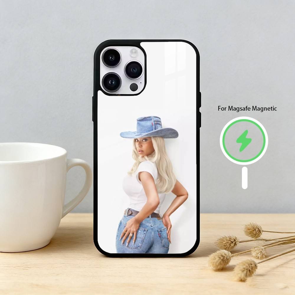 B-Beyonce Cowboy Phone Case For iPhone 17/16/15/14/13/12/Plus/Pro/Max for Magnetic Wireless Charging