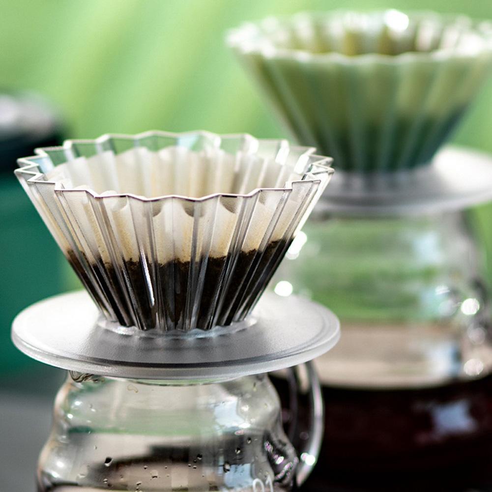 50pcs Coffee Powder Cup 155/45 Cake Cup Shape Coffee Filter Paper Pour Over Filtration Bag for Home