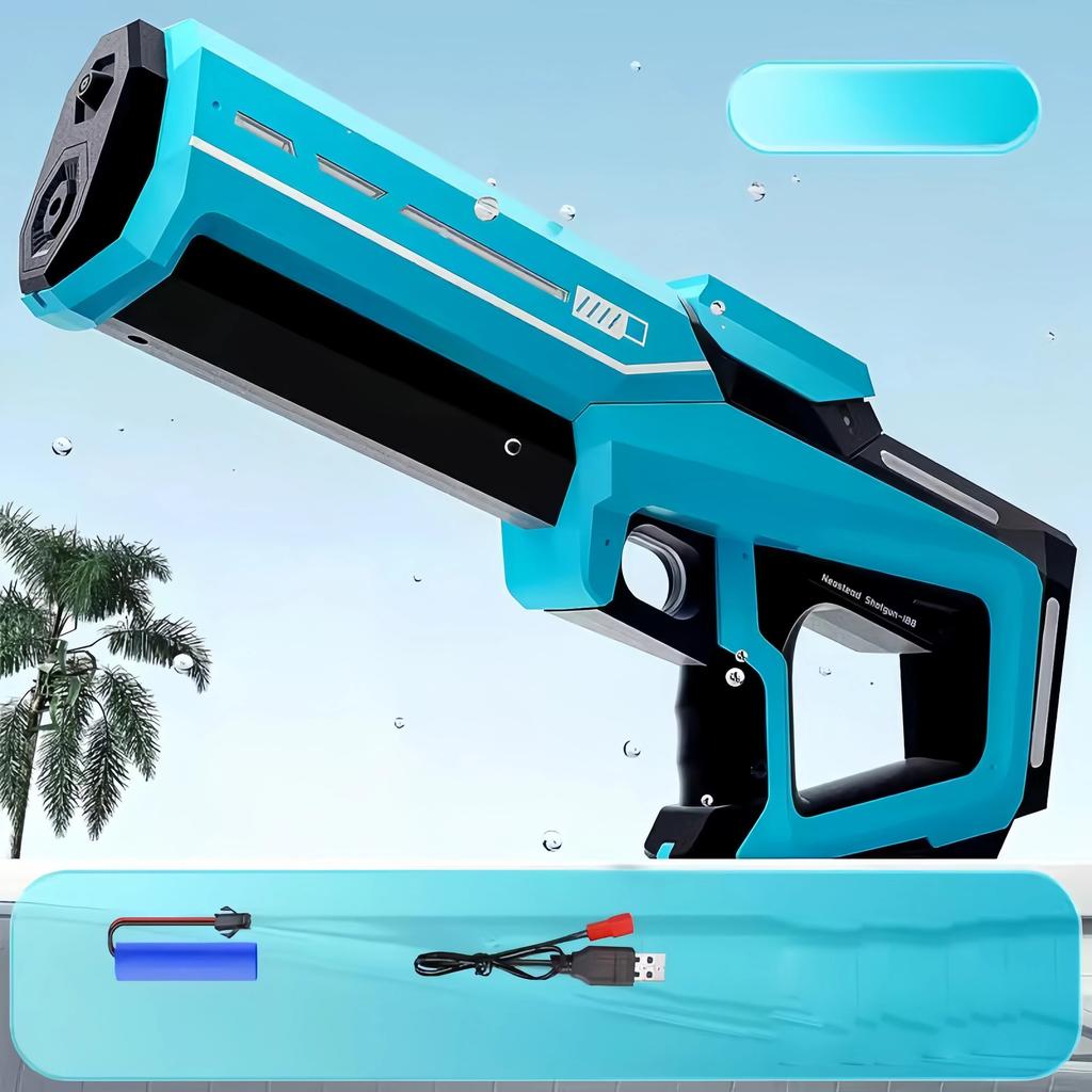 Elektrische Wasserpistolen für Erwachsene, leistungsstarke Spritzpistole, automatische Wasserabsaugung, Wasserblaster, Sommer-Outdoor-Strandspielzeug für Kinder, Geschenk